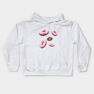 5 Pink Donuts Kids Hoodie